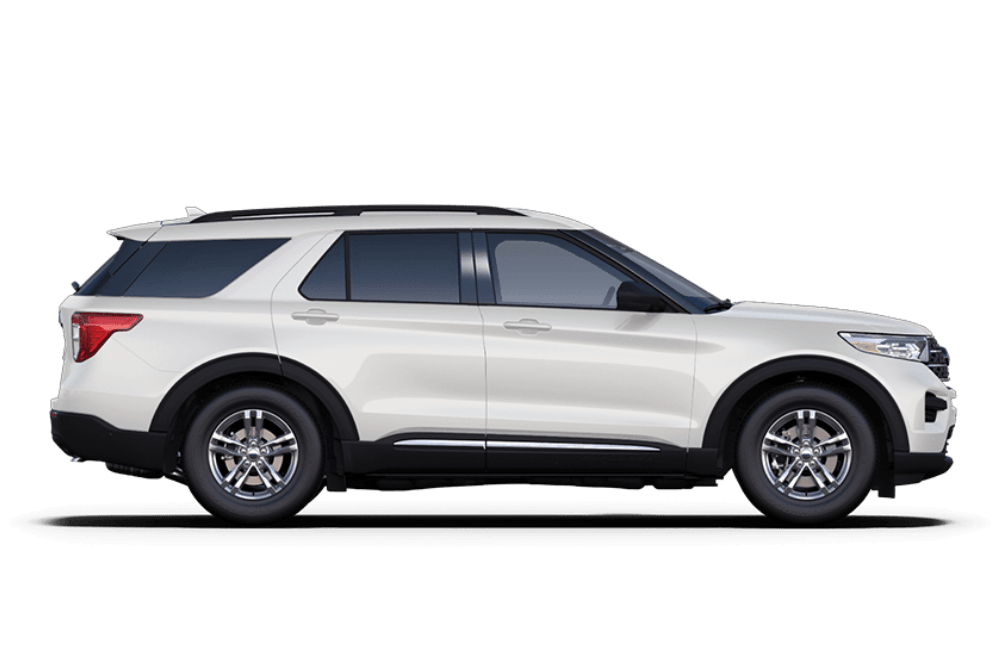 Vue de profil de la Ford Explorer PHEV