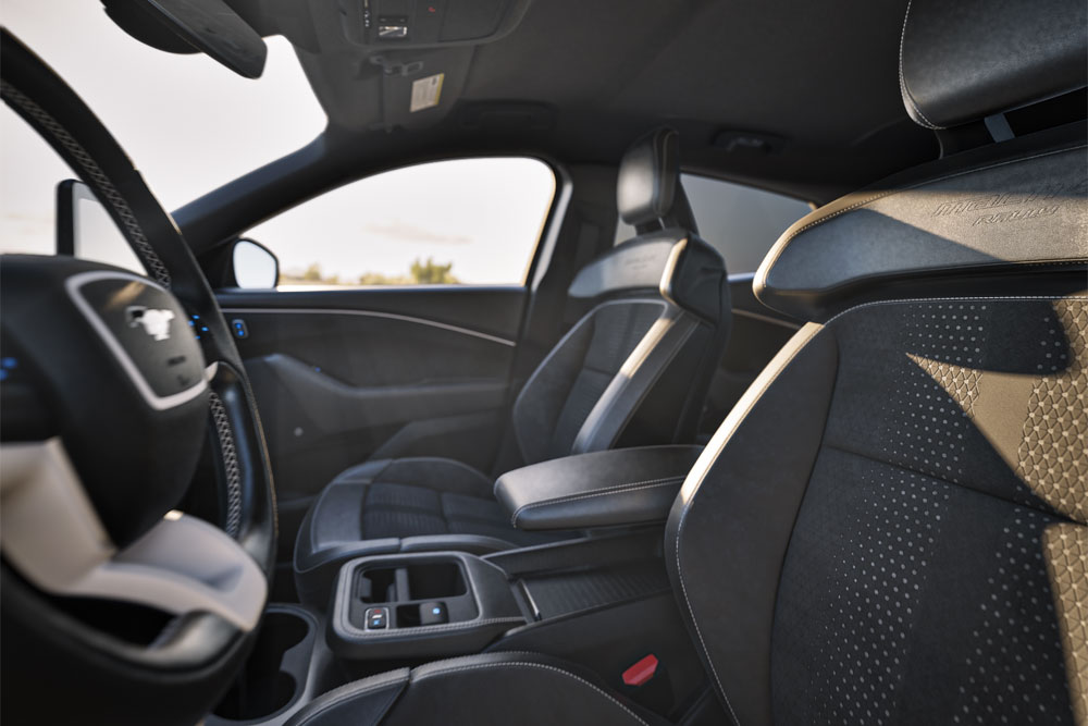 Mach-E Rally sports seats