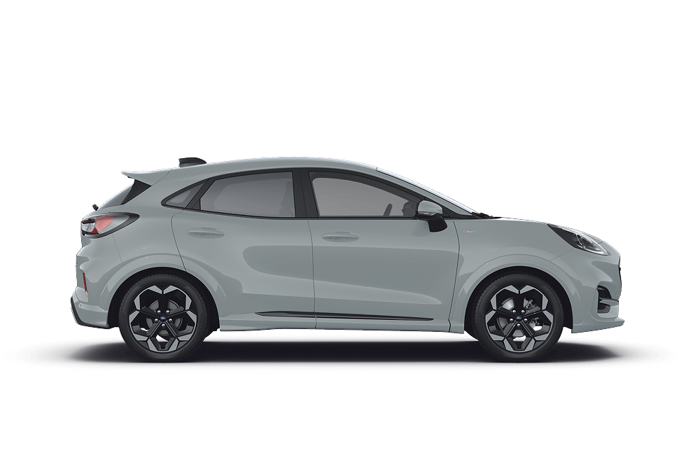 Vue de profil de la Ford Puma