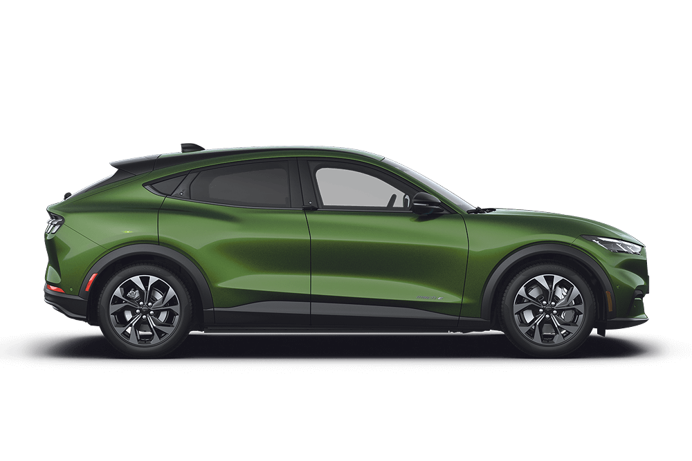 Vue latérale du Ford Mustang Mach-E