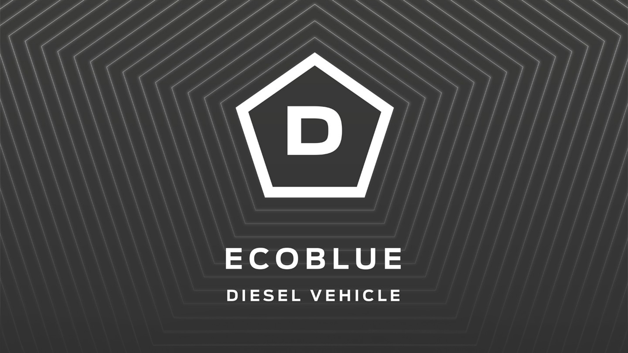 Logo de véhicule diesel EcoBlue.