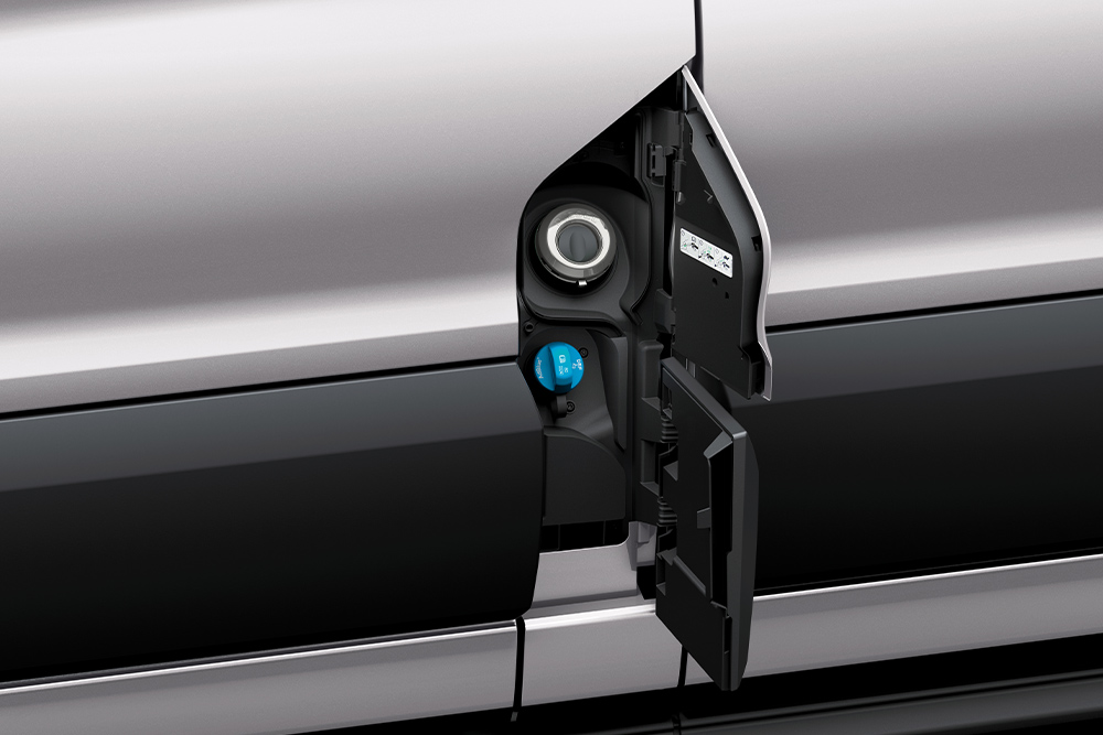 Système de remplissage de carburant sans bouchon Easy Fuel du Ford Transit Kombi.